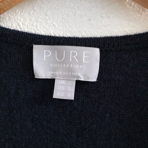 PURE COLLECTION 100% Cashmere Open Cardigan Size Small - Picture 6 of 8